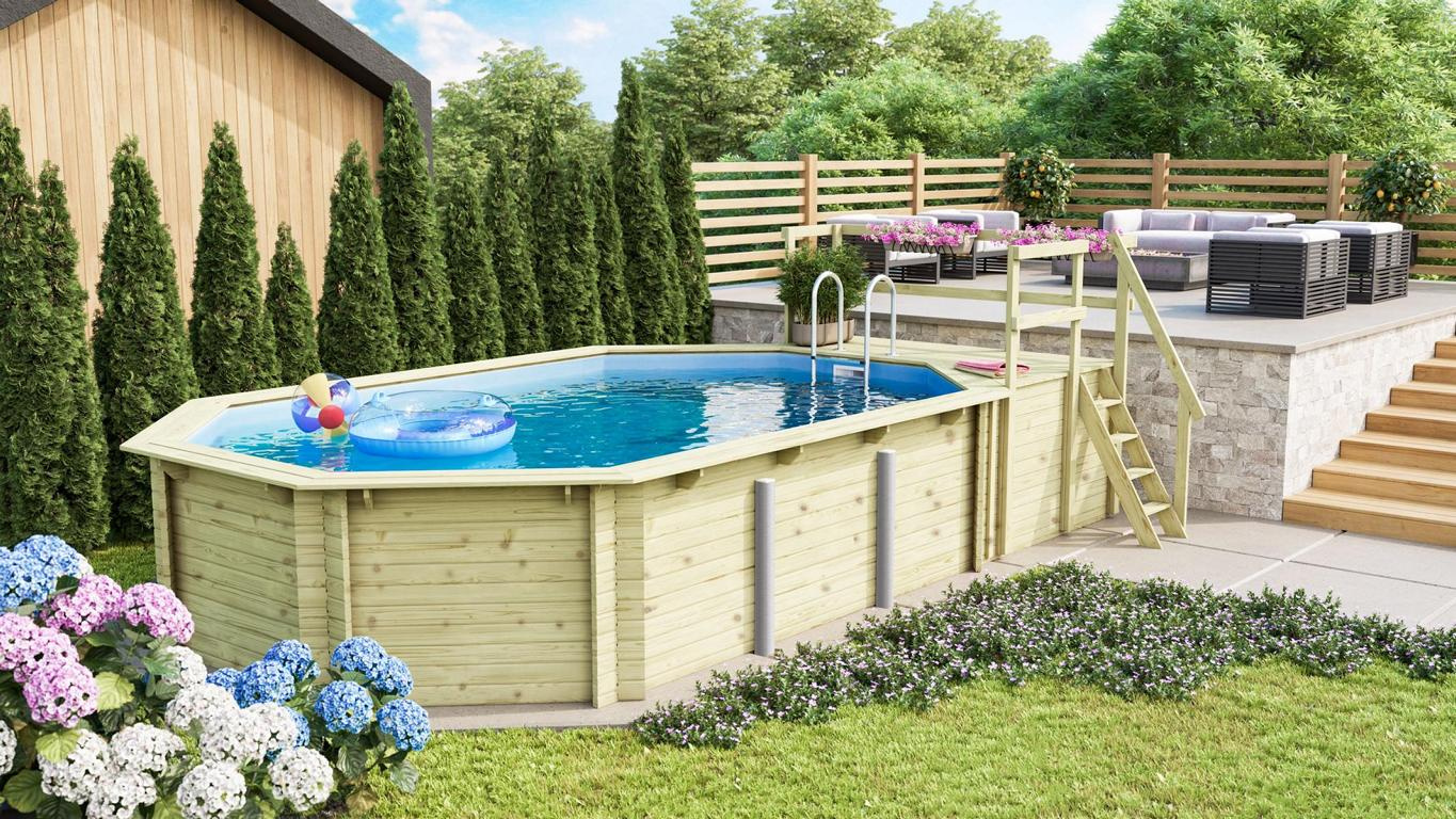 KARIBUHOLZT Pool Modell 4 KDI Variante C Ausstattung wie B 16905377