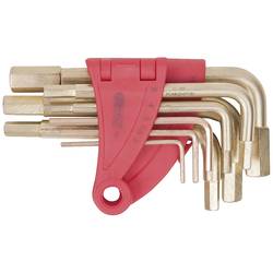 KS Tools 9631514 Innen-Sechskant Winkelschraubendreher-Set 1/16 Zoll, 5/64 Zoll, 3/32 Zoll, 1/8 Zoll, 5/32 Zoll, 3/16 Zoll, 7/32 Zoll, 1/4 Zoll, 5/16 Zoll, 3/8 963.1514