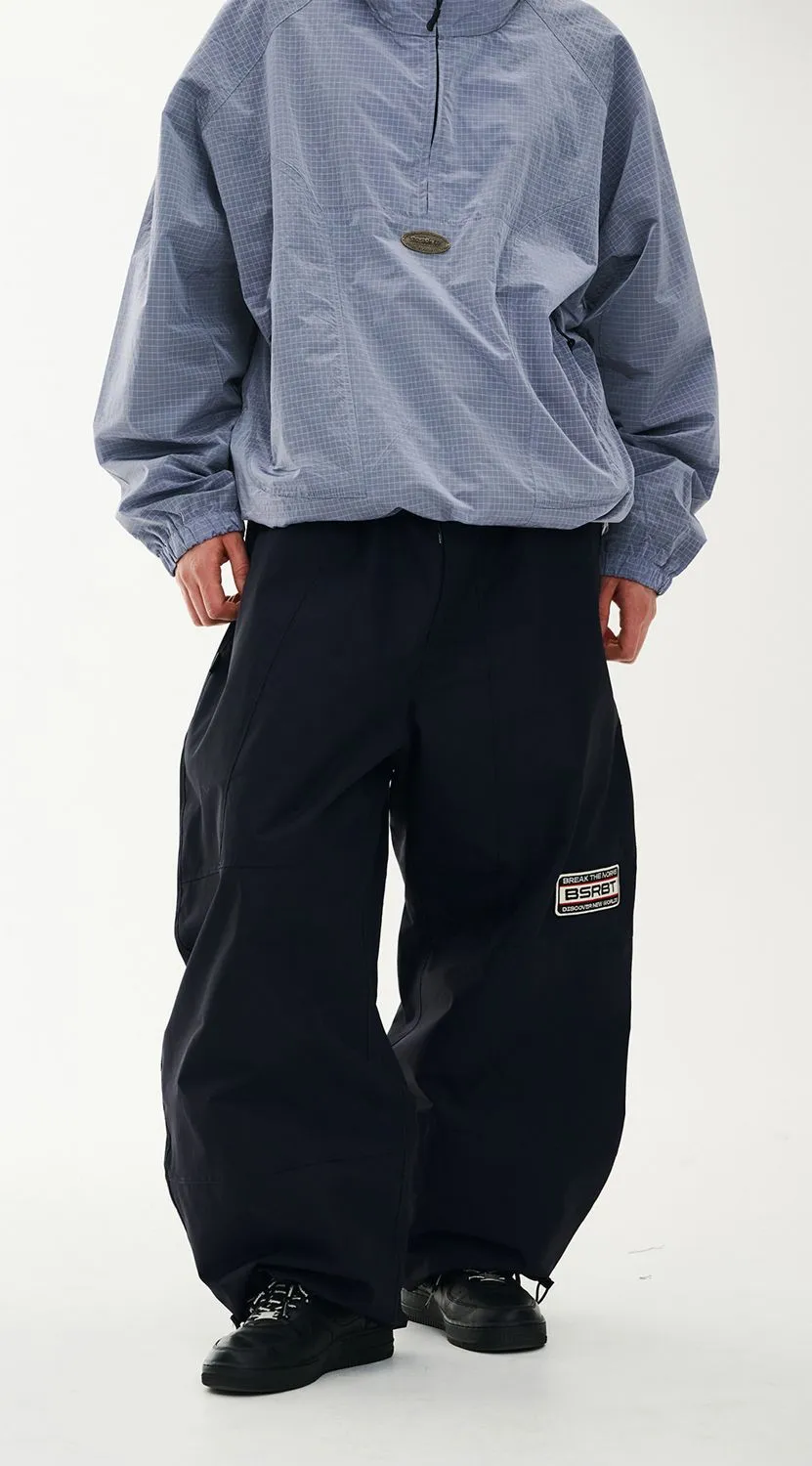 Bs Rabbit Clean Cut Patch Super Wide Pants DARK NAVY