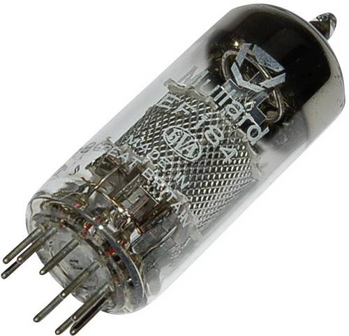 BTB Vertrieb EF 184 = 6 E J 7 Elektronenröhre Pentode 200V 10mA Polzahl: 9 Sockel: Noval Inhalt 1St.