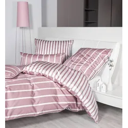 Janine Bettwäsche Interlock-Jersey 59028 kreiderosé Kissenbezug 80x80 cm
