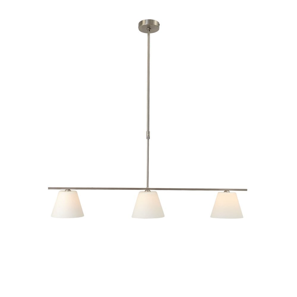 Masterlight Calabro Eetkamerlamp - 3-lichts - Zilver - Modern