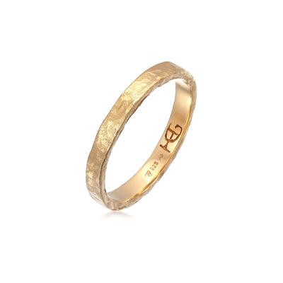 Silberring HAZE & GLORY "Ring Bandring - Zion Schmales Design 925 Silber" Gr. 66, gold, Fingerringe, Herren, 66, Silber 925 (Sterlingsilber), Silberring