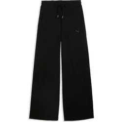 Puma Damen Freizeit / Mode Sommer GJ Sporthosen lang Jogginghosen Da PUMA CLASS Relaxed Wide Leg Pants, Größe S in Schwarz Schwarz
