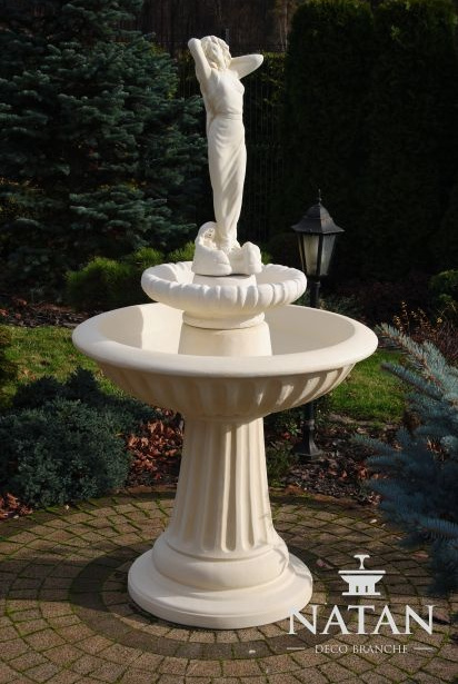 Zierbrunnen Springbrunnen Skulptur Brunnen Garten Fontaine Teich Deko 172cm