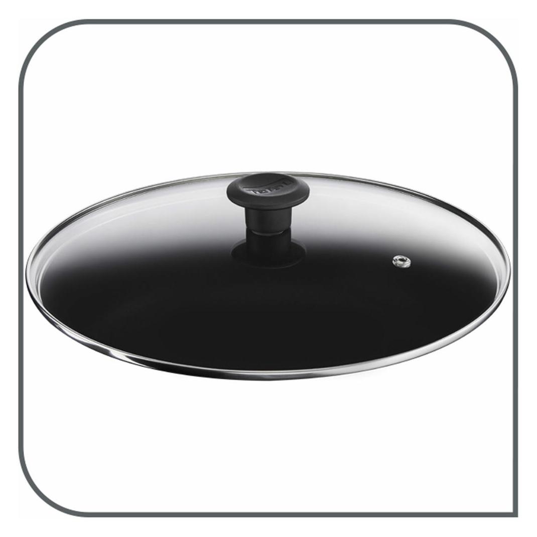 Tefal Trattoria Pro Schmorpfanne mit Glasdeckel (Eisen, 28 x 12.40 cm) (G61237)