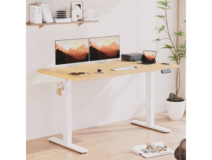 Bureau réglable en hauteur Devoko 160x80 cm Bureau électrique stable réglable en hauteur