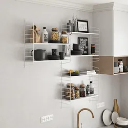Modulares Wandregal Strängnäs 4er Set Weiß [en.casa]