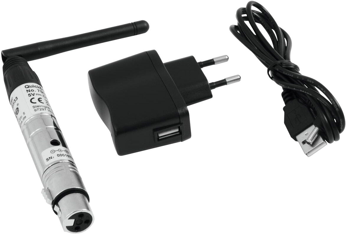 EuroLite Set Quickdmx 1x Sender + 4x Empfänger