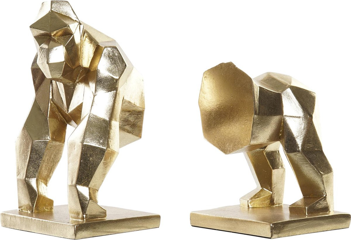 Boekensteun Origami Gorilla – Goud