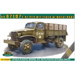 Ace US G7107 1,5t 4x4 army truck w/metal body