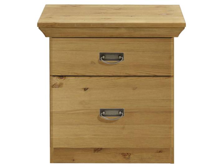 Boxxx Nachtschrank, Laugenfarbig, Holz, Kiefer, massiv, 2 Schublade(n) Schubladen, 58x57x48 cm, Holzmöbel, Holztische, Nachttische Holz