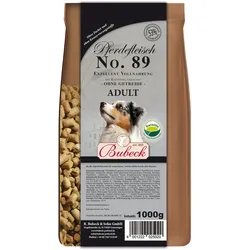 Bubeck Nr. 89 Adult Pferdefleisch mit Kartoffel gebacken Hundetrockenfutter 1 Kilogramm