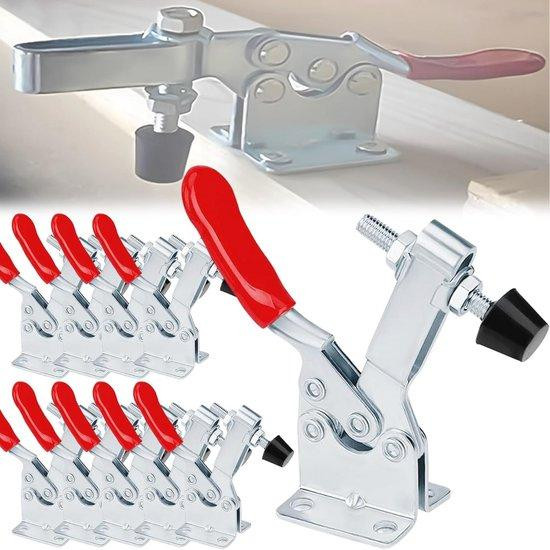 Set van 10 horizontale Quick Release klemmen met 30 kg houdcapaciteit