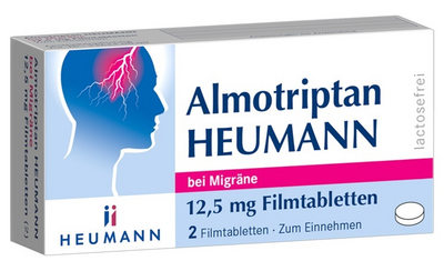 HEUMANN PHARMA GmbH & Co. Generica KG ALMOTRIPTAN Heumann bei Migräne 12,5 mg Filmtabl. 2 St 10750044
