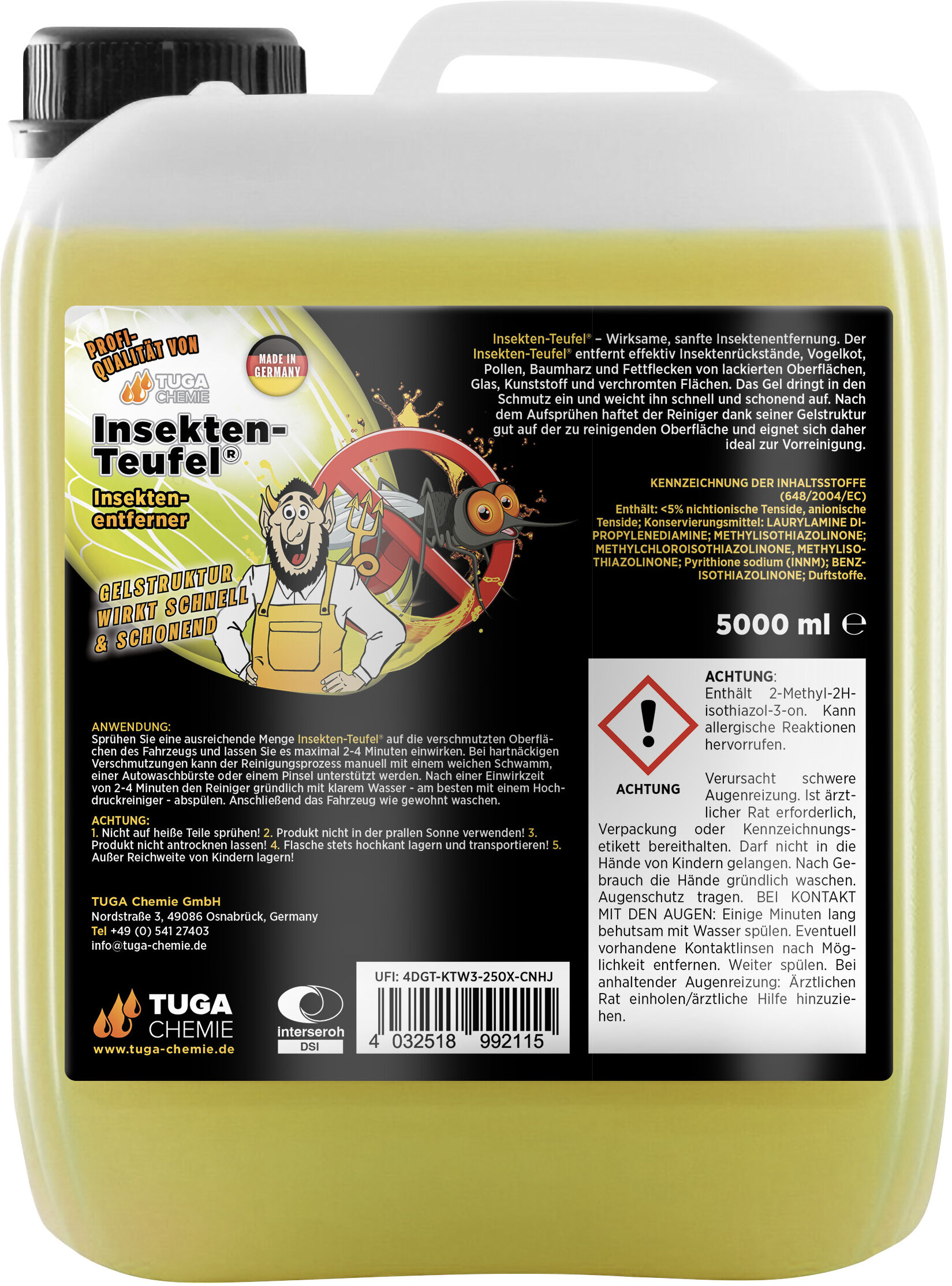 Tuga Insektenentferner Insekten-Teufel [5 L] It-5-D 5l