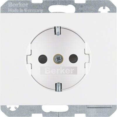 Berker SCHUKO-Steckdose pws/gl 47357009