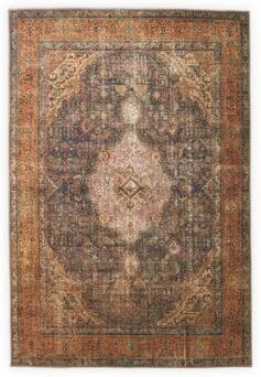 Alexander Home Tremezzina Printed Distressed Medallion Boho Rug