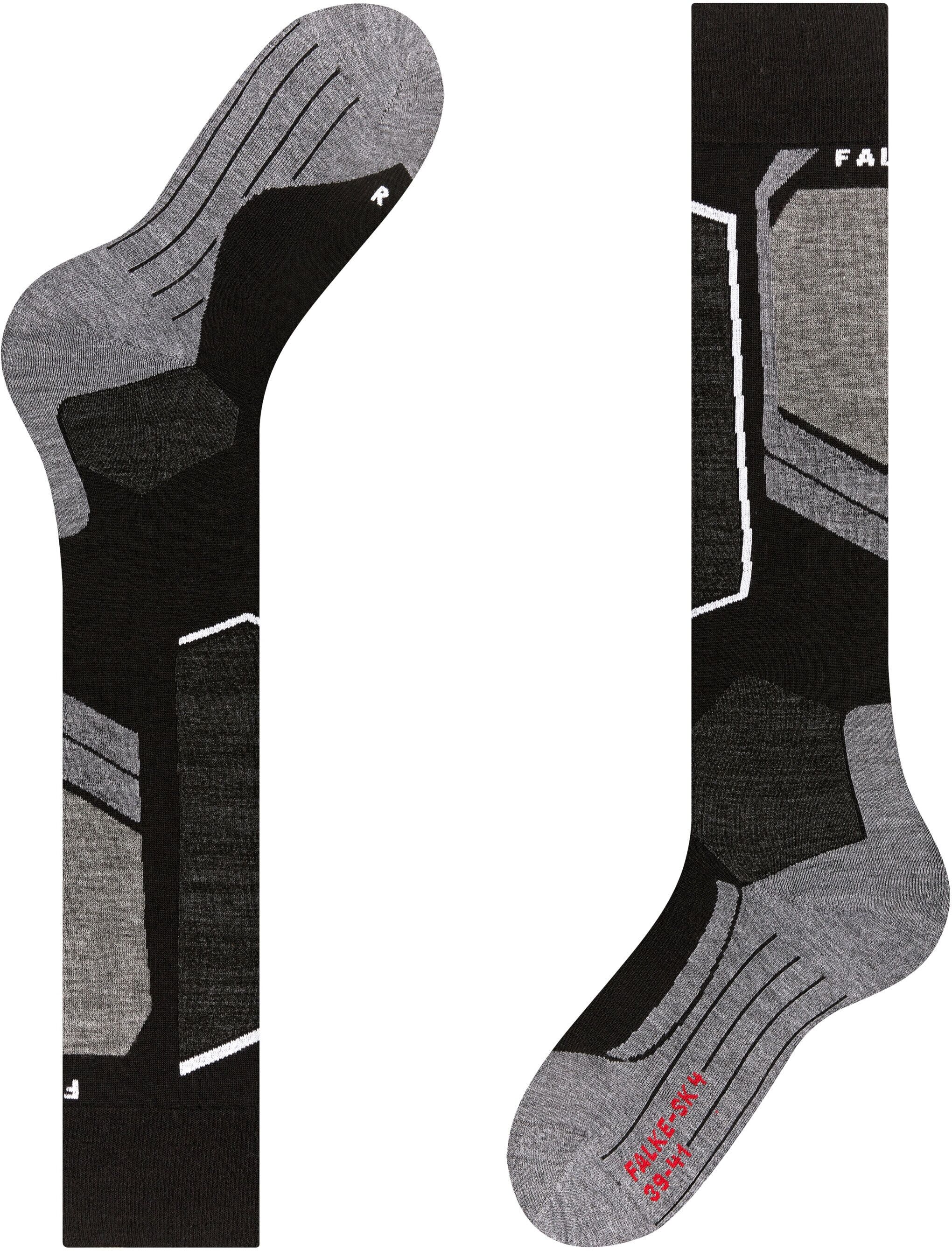 Skistrümpfe FALKE "SK4 Advanced", Herren, Gr. 39-41, schwarz (schwarz, mix), Materialmix, normal, Socken Skistrümpfe, wärmend, hohe Feuchtigkeitsaufnahme, schnell trocknend schwarz, mix 39-41