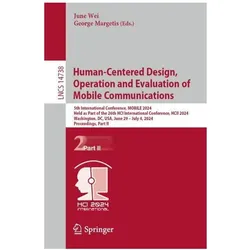 Human-Centered Design, Operation and Evaluation of Mobile Communications, Fachbücher