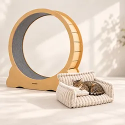 Baghira & Chaffar (80cm) - Kohle / Schwarz / Beige