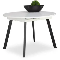 Esstisch HARPER MESOTEN (D 110 cm) - weiß - D 110 cm