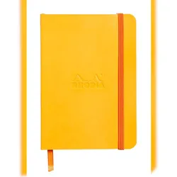 Rhodiarama flexibles Notizbuch A6 72 Blatt liniert, Papier elfenbein 90g, mit Gummizugverschluss - Narzisse 117316C