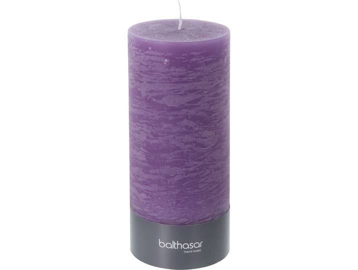 Zylinderkerze Rustico - Farbe: flieder - Material: Wachs - 147