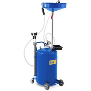 MSW Ölauffanggerät 10061595, mit Druckluftentleerung, 90-145 cm höhenverstellbar, Auffangbehälter 70 Liter