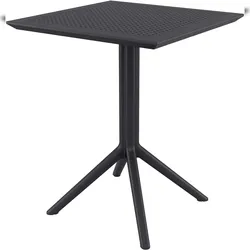 CLP Klapptisch Sky Kunststoff HBT: 74x60x60 cm schwarz eckig