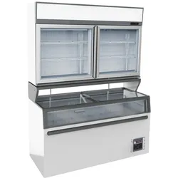 CombiSteel Wandtiefkühlung Weiß 2 Glastüren
