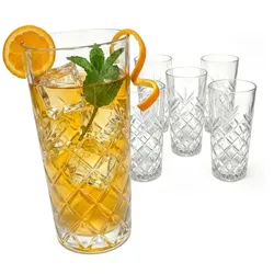 Relaxdays Longdrinkgläser 6er Set Transparent