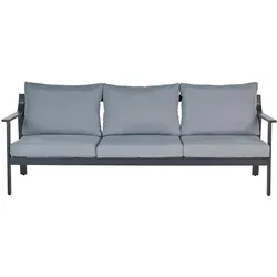 GARTENSOFA 3-Sitzer Grau Kiato