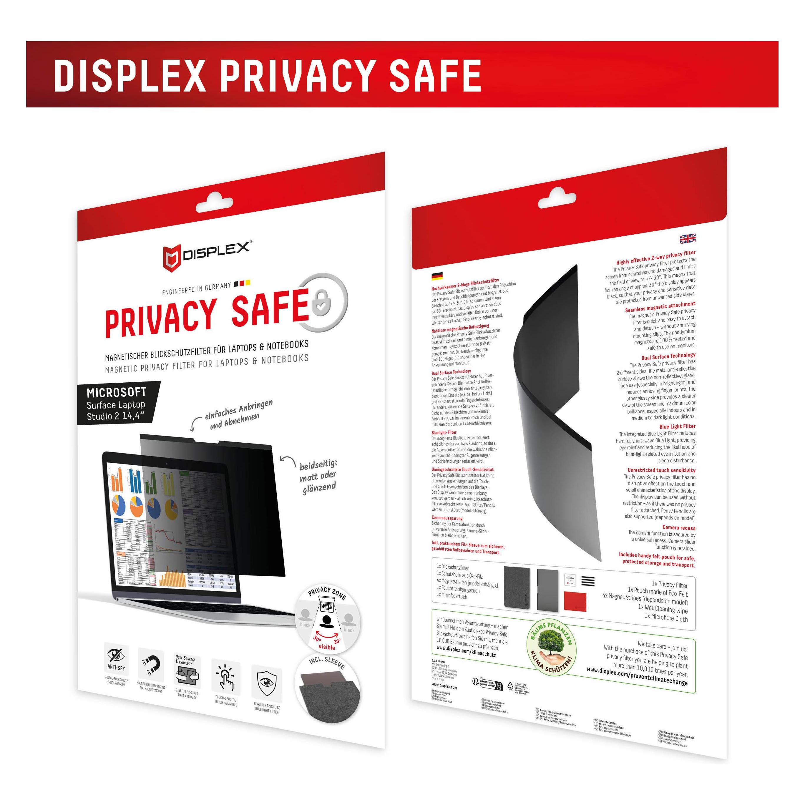 Displex Privacy Safe, Laptop Blickschutzfilter (15.12", 3:2) (02099)