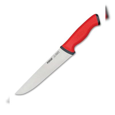 Pirge Duo Metzgermesser 19 cm Rot Schlachtermesser - Fleischermesser - Stechmesser - Exzellenter Schärfe Metzgermesser