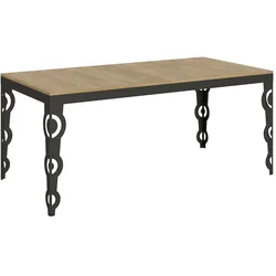 Itamoby Ausziehbarer Tisch 90x180/440 cm Karamay Evolution Eiche Natur Anthrazit Gestell