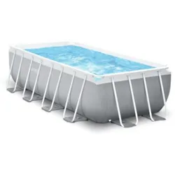 Intex Frame Swimming Pool Set "Prism Quadra IV",grau,488 x 244 x 107 cm
