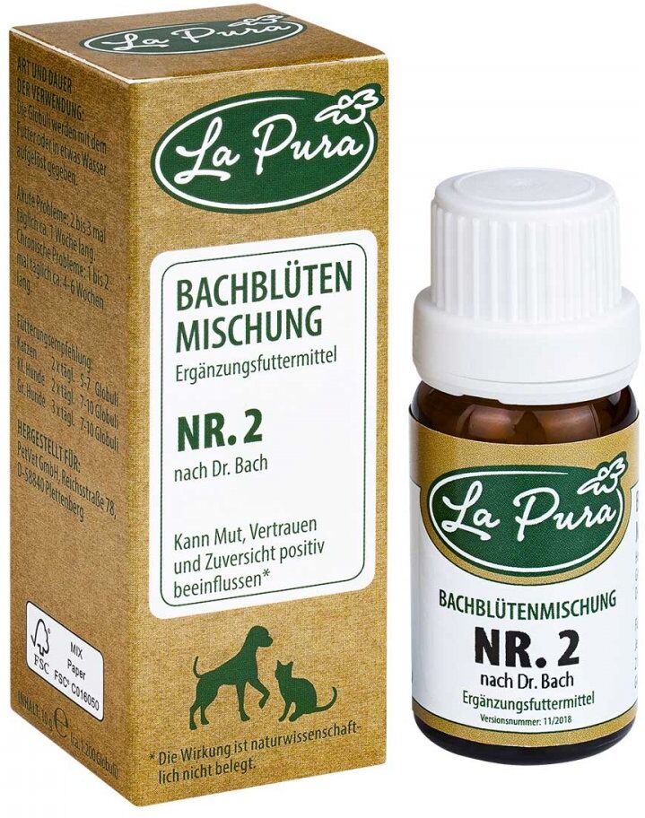Lapura Bachblütenmischung Nummer 2 Globuli für hunde/katzen