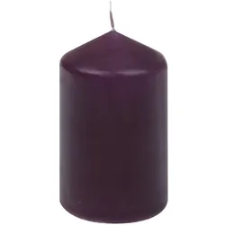 Stumpenkerze 8 cm Wachs Rot Beere