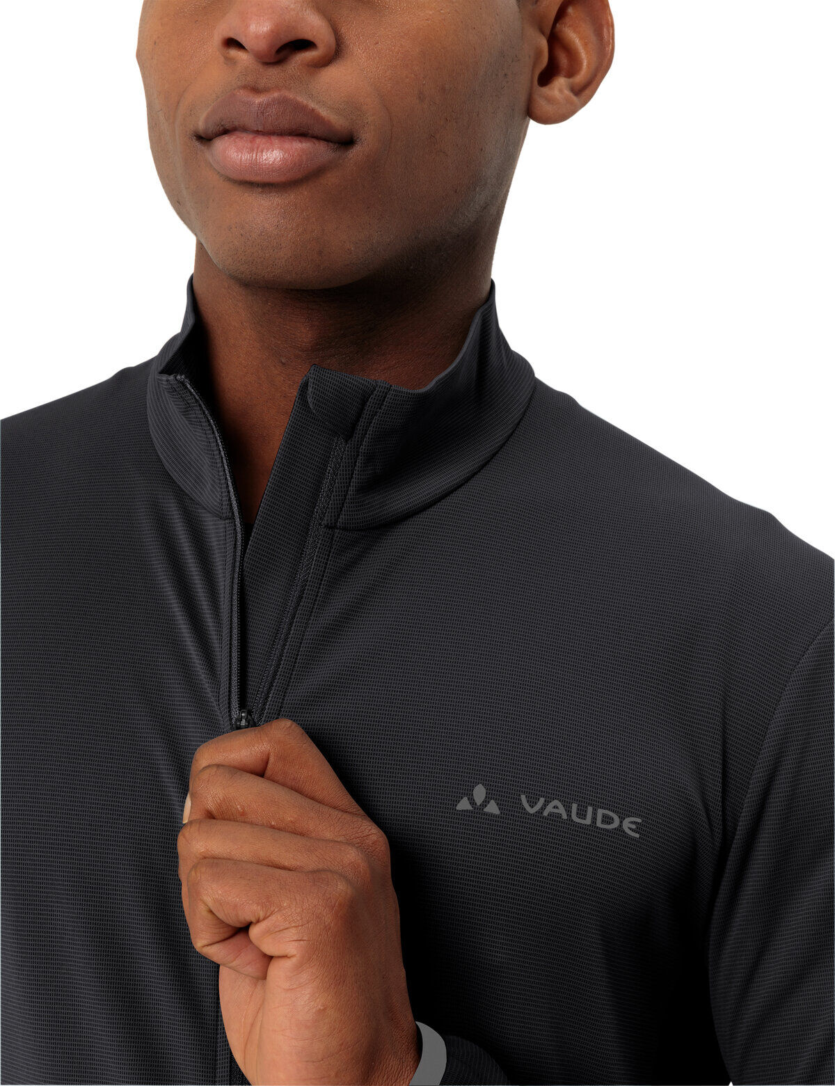 Radtrikot VAUDE "MEN'S MATERA LS TRICOT II", Herren, Gr. S, schwarz, Obermaterial: 100% Polyester, Trikots Radtrikot, für Radsport, mit zwei offenen Rückentaschen, mit langen Ärmeln schwarz S