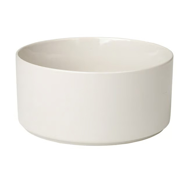 Blomus Pilar kom Moonbeam Ø 20 cm en Blomus schaal Moonbeam 20 x 9,5 cm