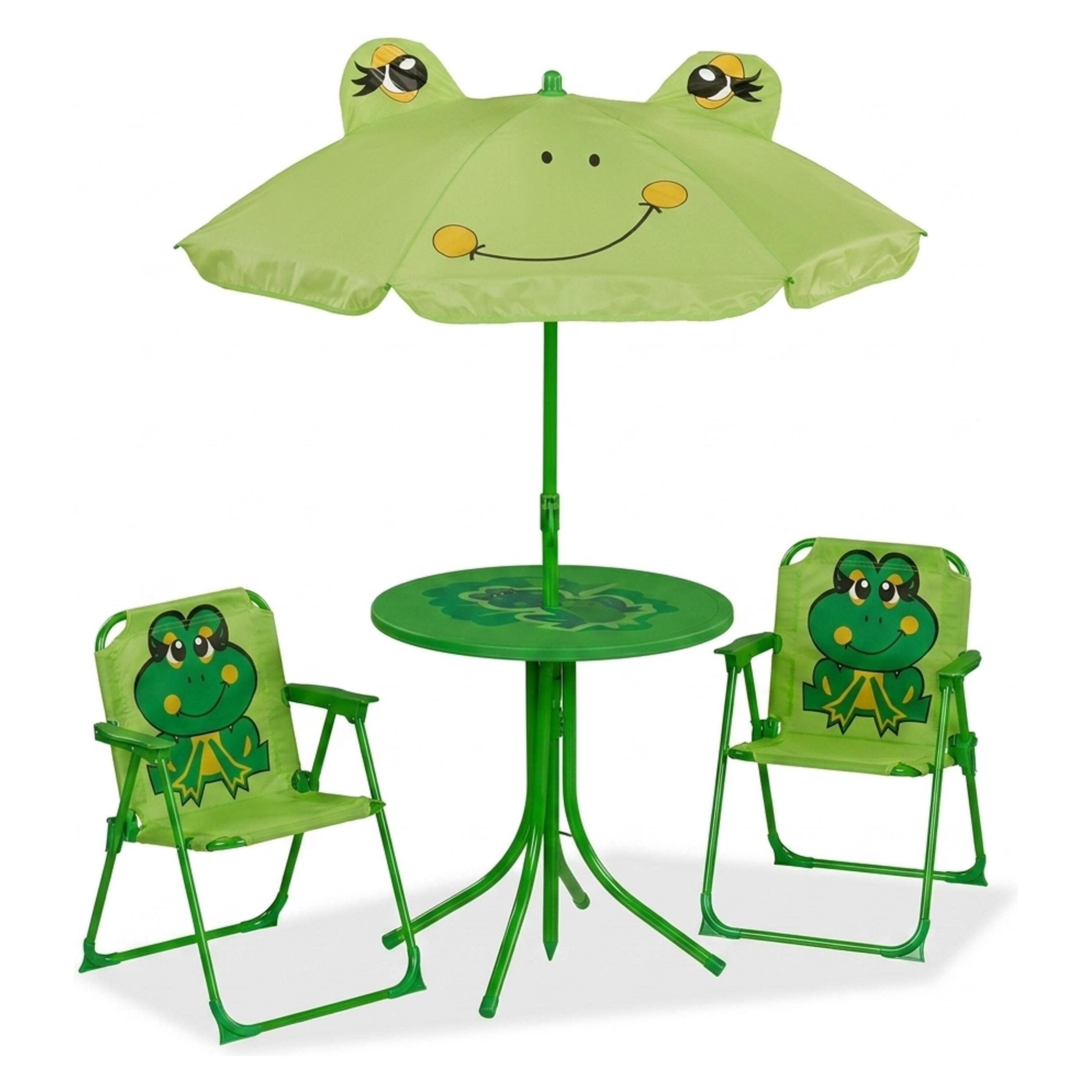 Relaxdays Camping Kindersitzgruppe (Kinderstuhl, Kindertisch) (4052025865832)