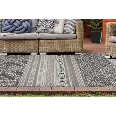 Teppich ARTE ESPINA "Yoga 200", grau (taupe, creme), B:160cm H:10mm L:230cm, Polyester, Teppiche, Teppich, Teppich für Indoor & Outdoor, Fußbodenheizung geeignet, Pflegeleicht
