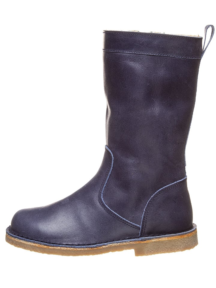 kmins Leder-Stiefel in Dunkelblau - 30