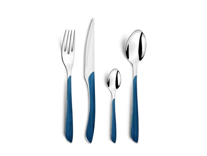 Ménagère 24 pièces Amefa Eclat Nature bleu marine