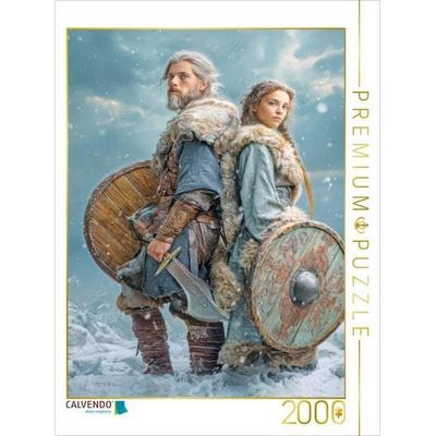 CALVENDO Puzzle Wikinger Fantasiemotive | 2000 Teile Lege-Größe 90x67cm Foto-Puzzle für glückliche Stunden