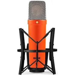 RØDE Mikrofon NT1 Signature Orange mit Gelenkarm Weiss, Mikrofon