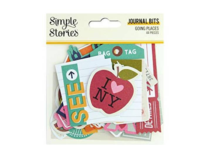 Going Places Bits & Pieces Die-Cuts 44/Pkg-Journal