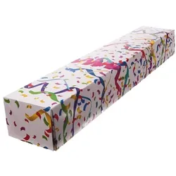 60 Transportkartons für Berliner / Krapfen / Pfannkuchen "Konfetti" 60x11x8cm