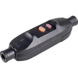 AS Schwabe 45221 Personenschutz-Zwischenstecker PRCD 230 V Schwarz IP66